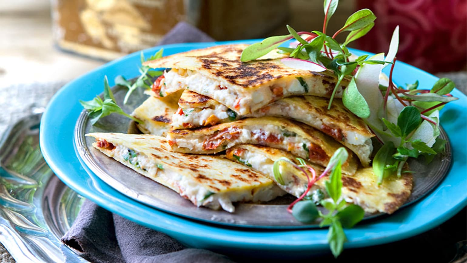 quesadillas-with-feta-and-almonds